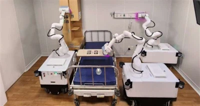 Robotiaid glanhau ymreolaethol gyda diheintio UV-C, galluoedd sychu